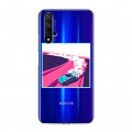 Полупрозрачный дизайнерский пластиковый чехол для Huawei Honor 20 Прозрачный дрифт