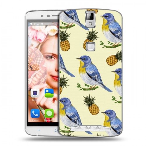 Дизайнерский пластиковый чехол для Elephone P8000 Птицы и фрукты