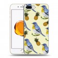 Дизайнерский силиконовый чехол для Iphone 7 Plus / 8 Plus Птицы и фрукты