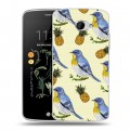 Дизайнерский силиконовый чехол для LG K5 Птицы и фрукты