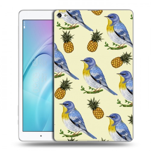 Дизайнерский силиконовый чехол для Huawei MediaPad T2 10.0 Pro Птицы и фрукты