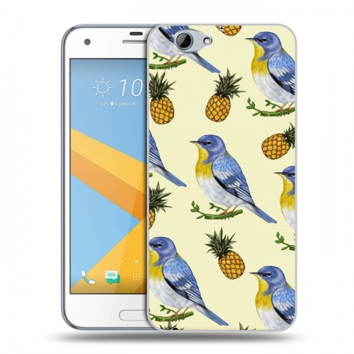 Дизайнерский силиконовый чехол для HTC One A9S Птицы и фрукты