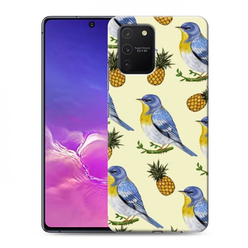Дизайнерский пластиковый чехол для Samsung Galaxy S10 Lite Птицы и фрукты
