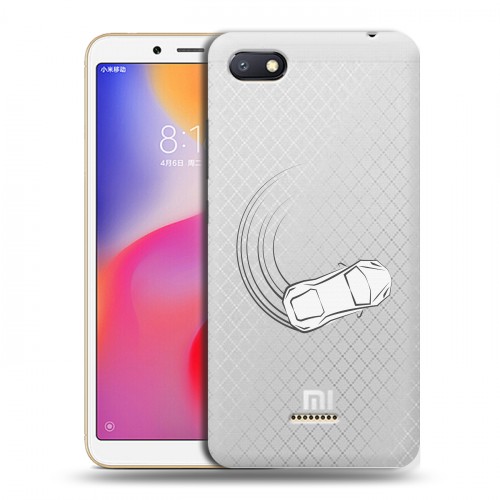 Полупрозрачный дизайнерский пластиковый чехол для Xiaomi RedMi 6A Прозрачный дрифт