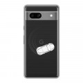 Полупрозрачный дизайнерский пластиковый чехол для Google Pixel 7A Прозрачный дрифт