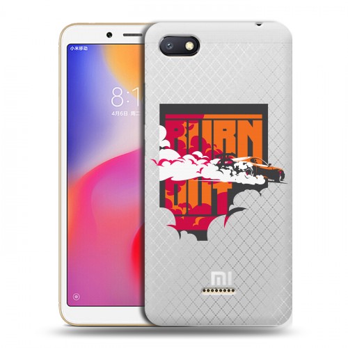 Полупрозрачный дизайнерский пластиковый чехол для Xiaomi RedMi 6A Прозрачный дрифт