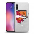 Полупрозрачный дизайнерский силиконовый с усиленными углами чехол для Xiaomi Mi9 Прозрачный дрифт