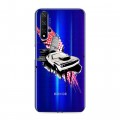 Полупрозрачный дизайнерский пластиковый чехол для Huawei Honor 20 Прозрачный дрифт