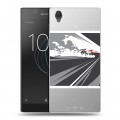 Полупрозрачный дизайнерский пластиковый чехол для Sony Xperia L1 Прозрачный дрифт