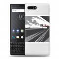 Полупрозрачный дизайнерский пластиковый чехол для BlackBerry KEY2 Прозрачный дрифт