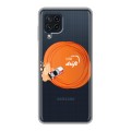 Полупрозрачный дизайнерский пластиковый чехол для Samsung Galaxy A22 Прозрачный дрифт