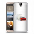 Полупрозрачный дизайнерский пластиковый чехол для HTC One E9+ Прозрачный дрифт