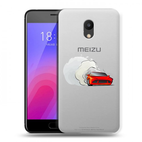 Полупрозрачный дизайнерский пластиковый чехол для Meizu M6 Прозрачный дрифт