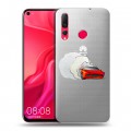 Полупрозрачный дизайнерский пластиковый чехол для Huawei Nova 4 Прозрачный дрифт