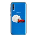 Полупрозрачный дизайнерский пластиковый чехол для Samsung Galaxy A50 Прозрачный дрифт