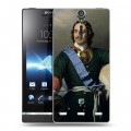 Дизайнерский пластиковый чехол для Sony Xperia S Петр первый