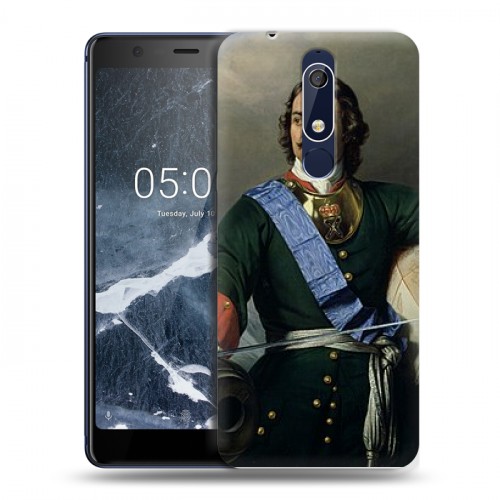 Дизайнерский пластиковый чехол для Nokia 5.1 Петр первый