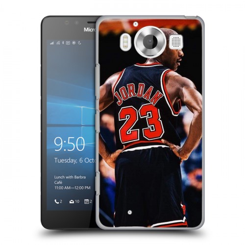 Дизайнерский пластиковый чехол для Microsoft Lumia 950 Майкл Джордан