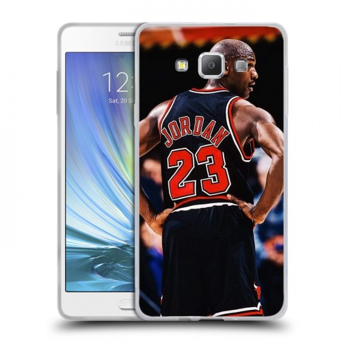 Дизайнерский пластиковый чехол для Samsung Galaxy A7 Майкл Джордан