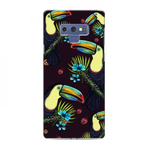 Дизайнерский силиконовый чехол для Samsung Galaxy Note 9 Птицы и фрукты