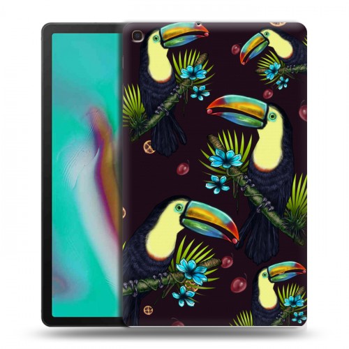 Дизайнерский силиконовый чехол для Samsung Galaxy Tab A 10.1 (2019) Птицы и фрукты