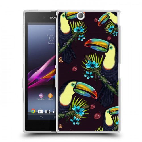 Дизайнерский пластиковый чехол для Sony Xperia Z Ultra  Птицы и фрукты