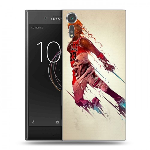 Дизайнерский пластиковый чехол для Sony Xperia XZs Майкл Джордан