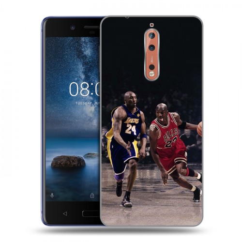 Дизайнерский пластиковый чехол для Nokia 8 Майкл Джордан