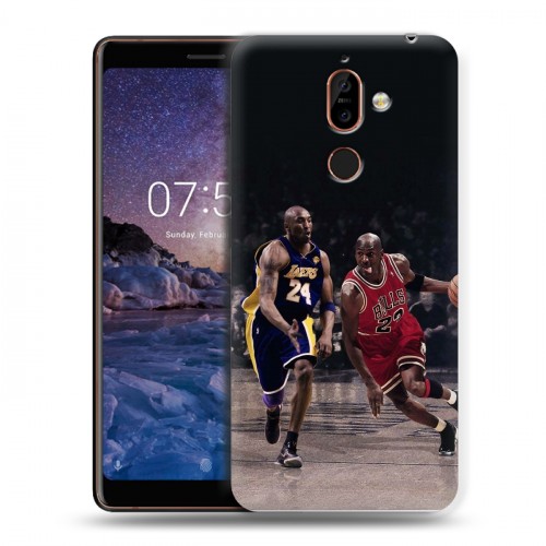 Дизайнерский пластиковый чехол для Nokia 7 Plus Майкл Джордан