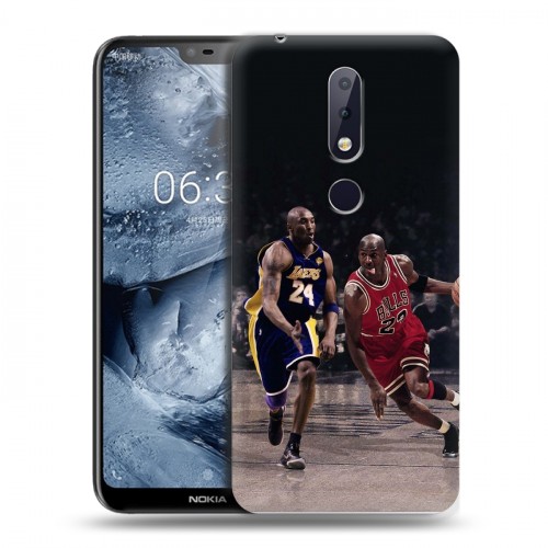 Дизайнерский пластиковый чехол для Nokia 6.1 Plus Майкл Джордан