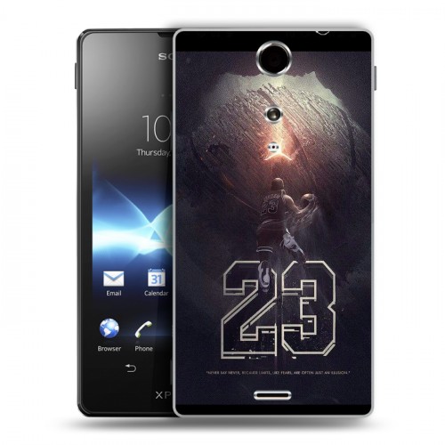 Дизайнерский пластиковый чехол для Sony Xperia TX Майкл Джордан