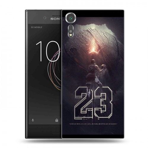 Дизайнерский пластиковый чехол для Sony Xperia XZs Майкл Джордан