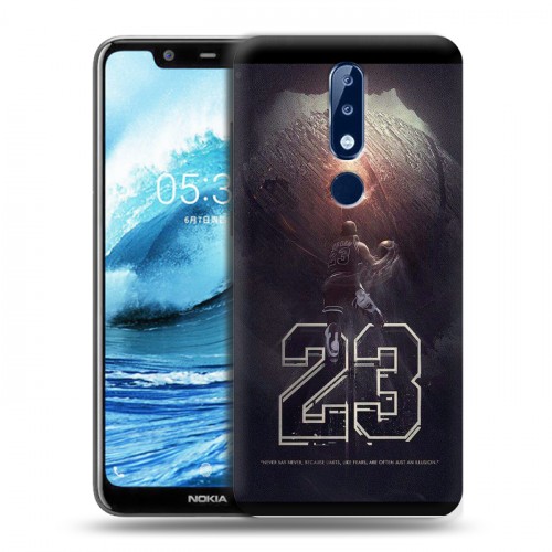 Дизайнерский силиконовый чехол для Nokia 5.1 Plus Майкл Джордан