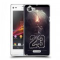 Дизайнерский пластиковый чехол для Sony Xperia L Майкл Джордан