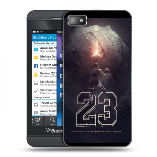 Дизайнерский пластиковый чехол для BlackBerry Z10 Майкл Джордан