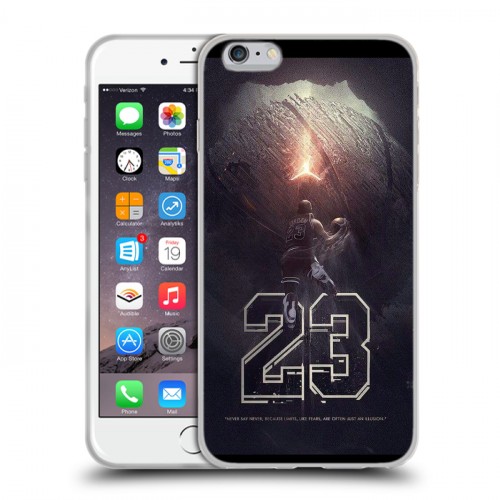 Дизайнерский силиконовый чехол для Iphone 6 Plus/6s Plus Майкл Джордан