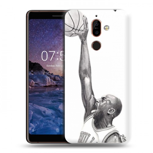 Дизайнерский пластиковый чехол для Nokia 7 Plus Майкл Джордан