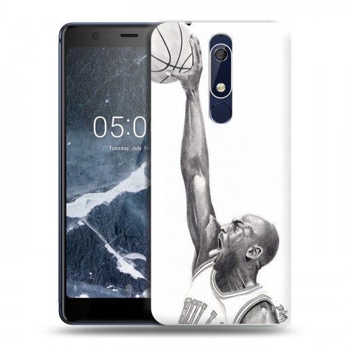 Дизайнерский пластиковый чехол для Nokia 5.1 Майкл Джордан