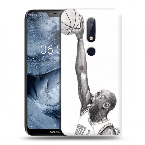 Дизайнерский пластиковый чехол для Nokia 6.1 Plus Майкл Джордан