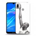 Дизайнерский пластиковый чехол для Huawei Y6 (2019) Майкл Джордан