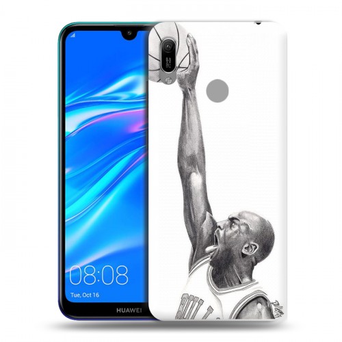 Дизайнерский пластиковый чехол для Huawei Y6 (2019) Майкл Джордан