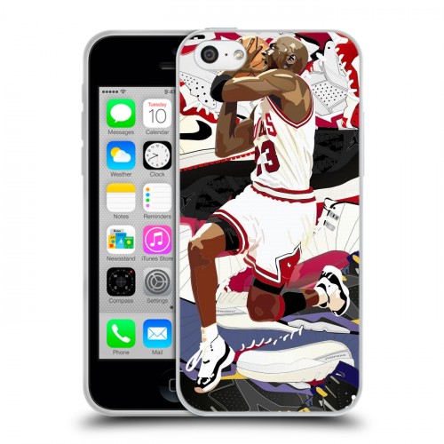 Дизайнерский пластиковый чехол для Iphone 5c Майкл Джордан