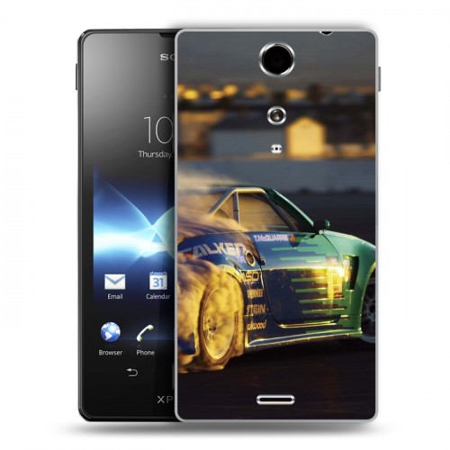 Дизайнерский пластиковый чехол для Sony Xperia TX Дрифт