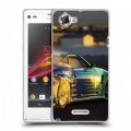 Дизайнерский пластиковый чехол для Sony Xperia L Дрифт