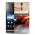 Дизайнерский пластиковый чехол для Sony Xperia S Дрифт