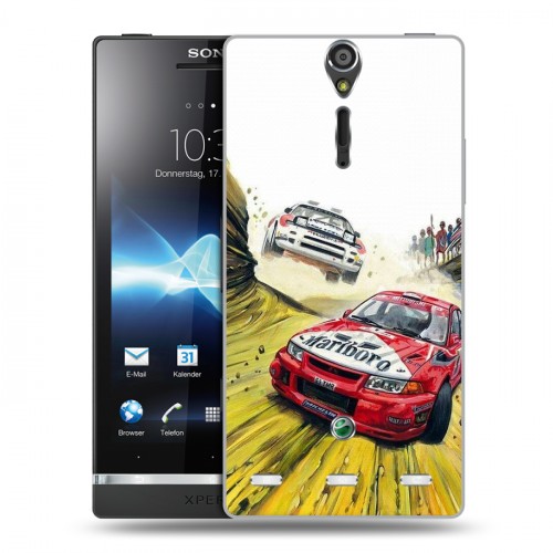 Дизайнерский пластиковый чехол для Sony Xperia S Дрифт