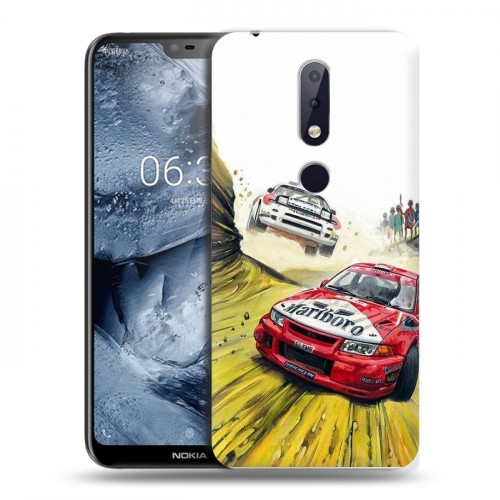 Дизайнерский пластиковый чехол для Nokia 6.1 Plus Дрифт