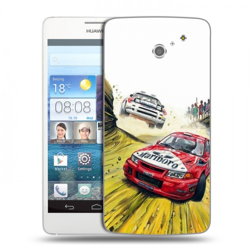 Дизайнерский пластиковый чехол для Huawei Ascend D2 Дрифт