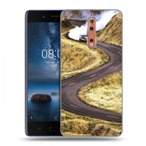 Дизайнерский пластиковый чехол для Nokia 8 Дрифт