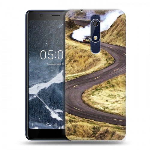 Дизайнерский пластиковый чехол для Nokia 5.1 Дрифт